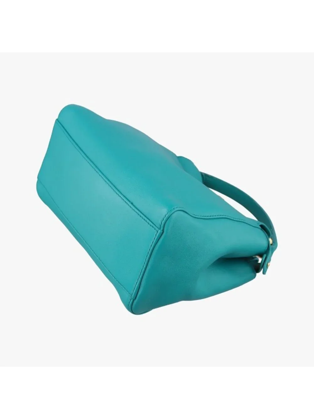 Fendi Peekaboo Mini Blue Leather Handbag